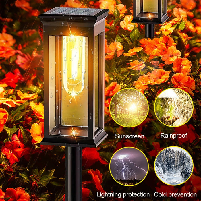 Elegant Cubic Solar Walkway Lights