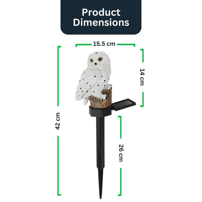 Solar LED Owl Garden Lamp