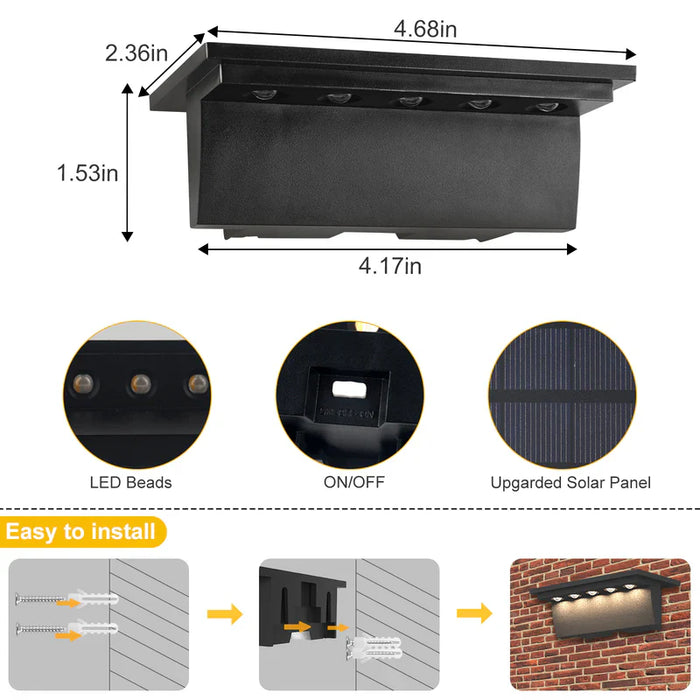 Multicolour Solar Fence Light