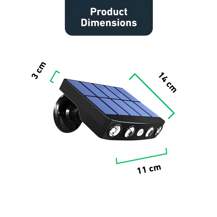 Powerful 4 LED Solar Security Light With Motion Sensor