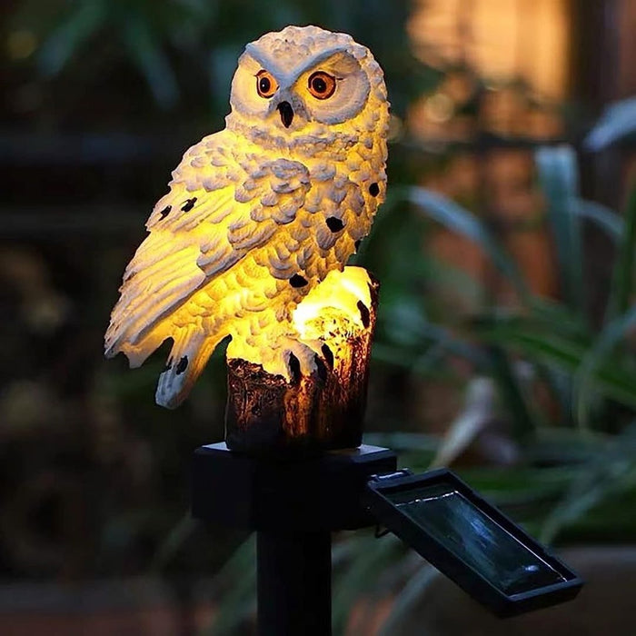 Solar LED Owl Garden Lamp