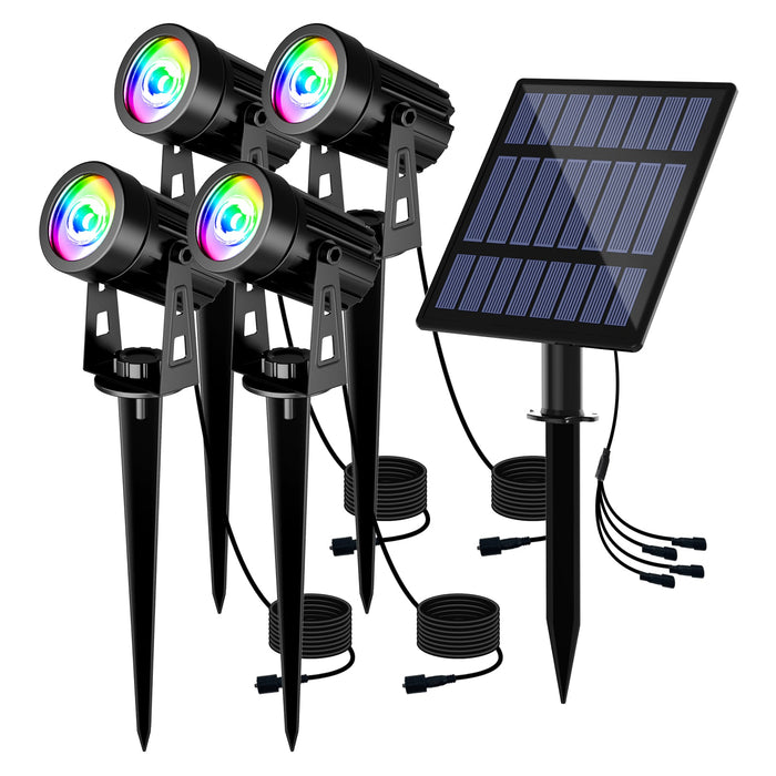 Solar RGB Outdoor Spotlights