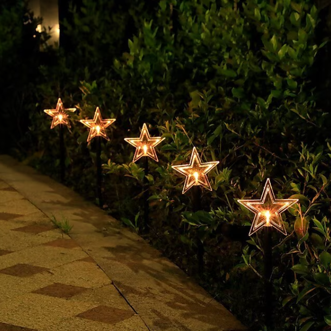 Solar Winter Pathway Lights 5pcs