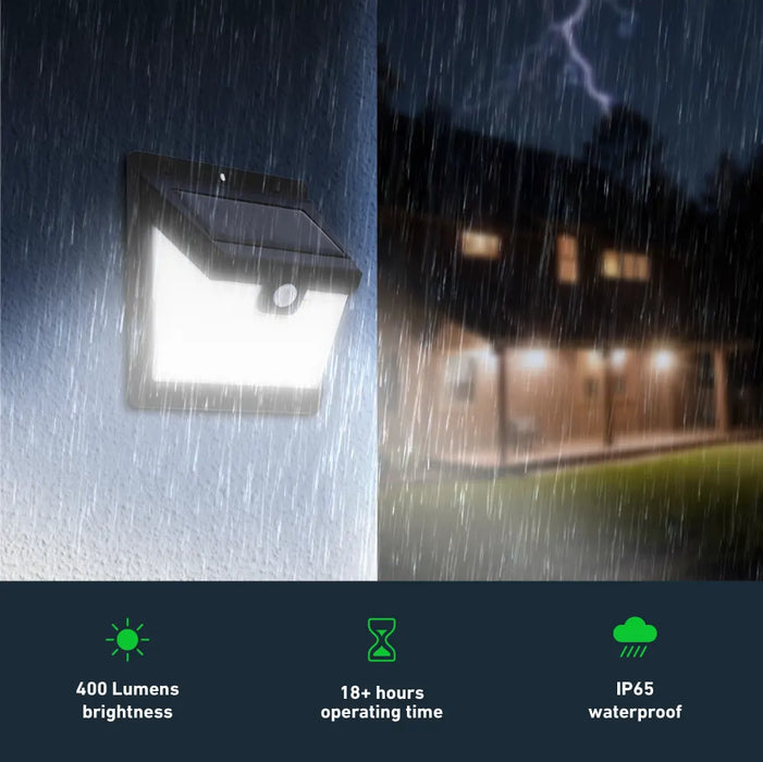 Solar Sensor Wall Lamp – Waterproof LED Motion Sensor Light for Outdoor, Garden, Street & Courtyard