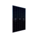 The Solarever 450w Solar Panel from Solarever USA is a standalone rectangular bifacial solar module with a grid of dark cells and connectors on the back, isolated against a white background, employing N-Type Mono-Crystalline technology for improved efficiency.