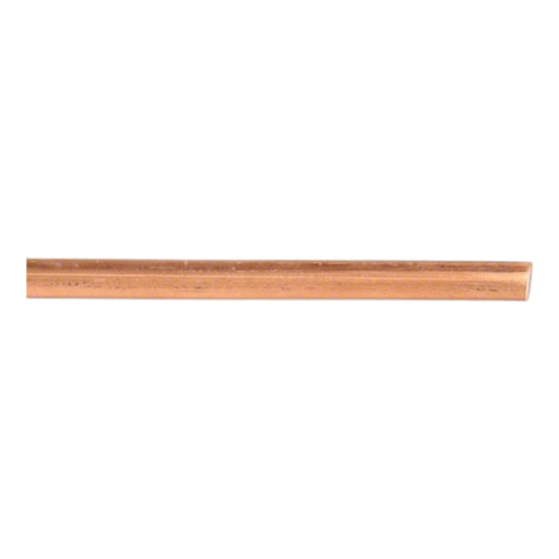 A straight, slender rod resembling a Southwire Bare Copper Grounding Wire, 6 AWG, 315 ft with no insulation is positioned horizontally against a plain white background.