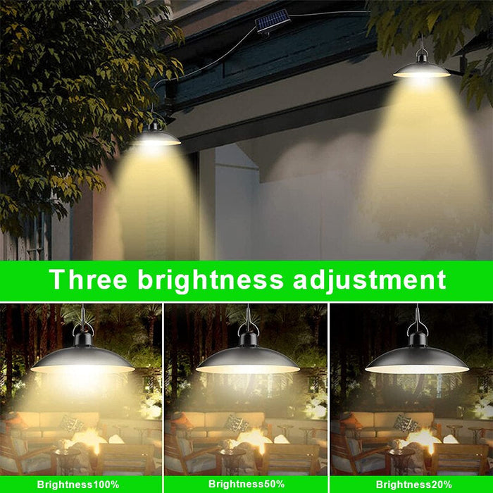 Hanging Solar Pendant Light – LED Solar-Powered Lamp with Remote Control for Outdoor, Garden, Camping & Chandelier Use