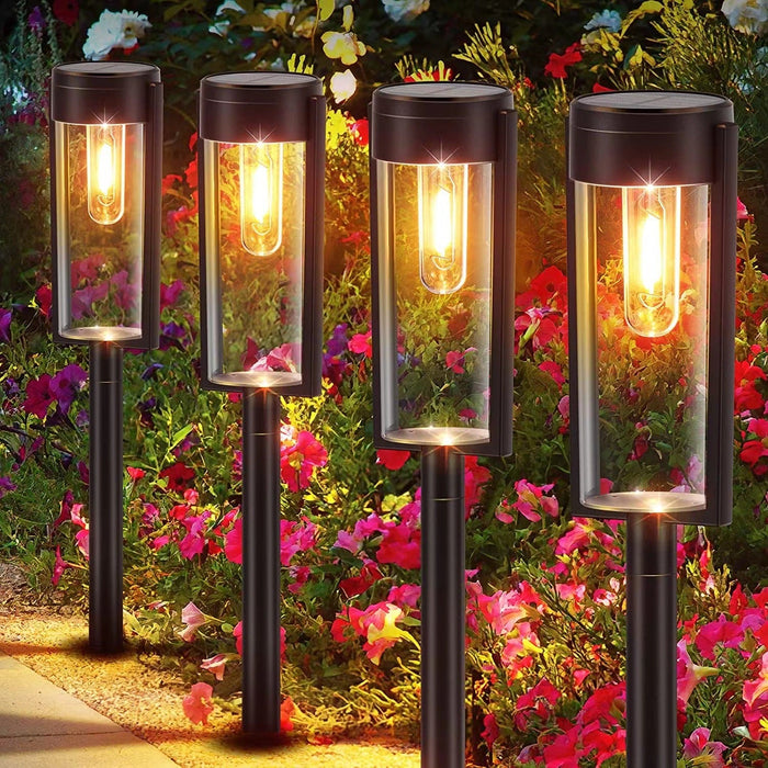 Elegant Cylindrical Solar Walkway Lights