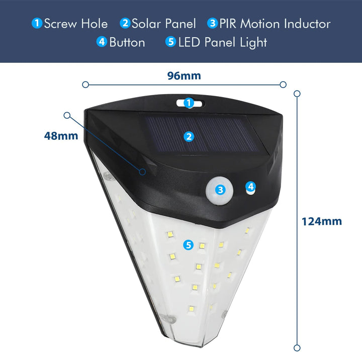 Solar Security Lights With 230° Lighting Angle