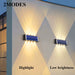 LED Solar Wall Lamp Outdoor Waterproof Solar Powered Light up and down Illuminate Home Garden Porch Yard Decoration