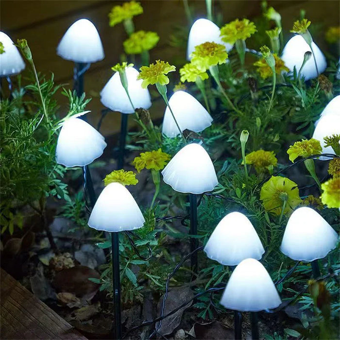 Solar Garden Mushroom Lights