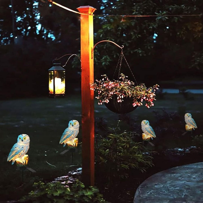 Solar LED Owl Garden Lamp