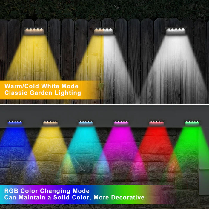 Multicolour Solar Fence Light