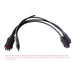 The APSystems Y3 Bus Cable - 2M by Solartek, featuring connectors on both ends, lies against a white background. Text below outlines the cable length and ordering terms, ideal for APsystems microinverters.