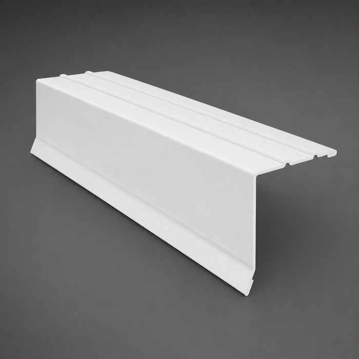 Galv Drip 1-1/2" Woodgrain White
