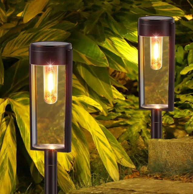 Elegant Cylindrical Solar Walkway Lights