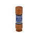 An Edison ECNR20 20 AMP Fuse from Eaton, featuring a cylindrical shape with copper-colored ends and a blue label in the center, offers short-circuit protection. The label indicates it is a Dual-Element Current-Limiting fuse designed for use with voltages of 250V or less.