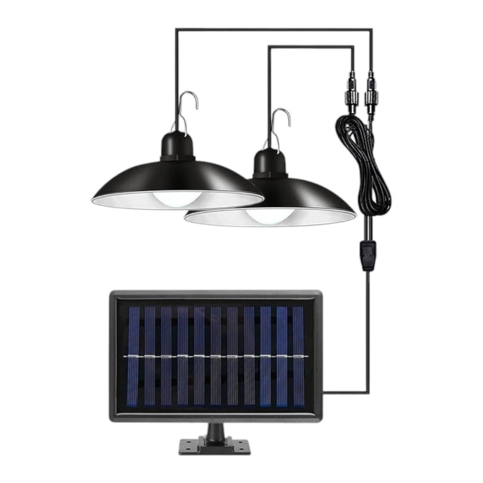 Solar Pendant Lights With Double Head