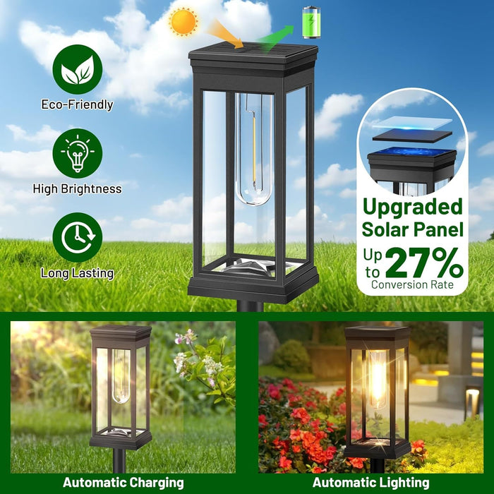 Elegant Cubic Solar Walkway Lights