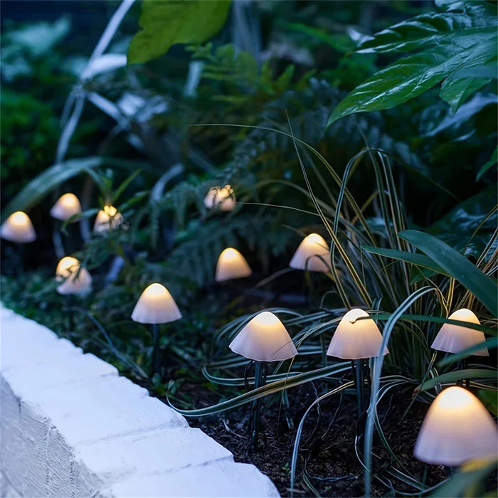 Solar Garden Mushroom Lights