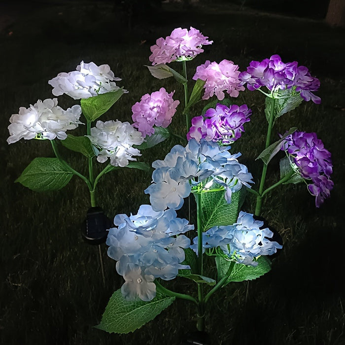 Solar Garden Lights - Solar Flowers with Glowing Stems for Outdoor Decor