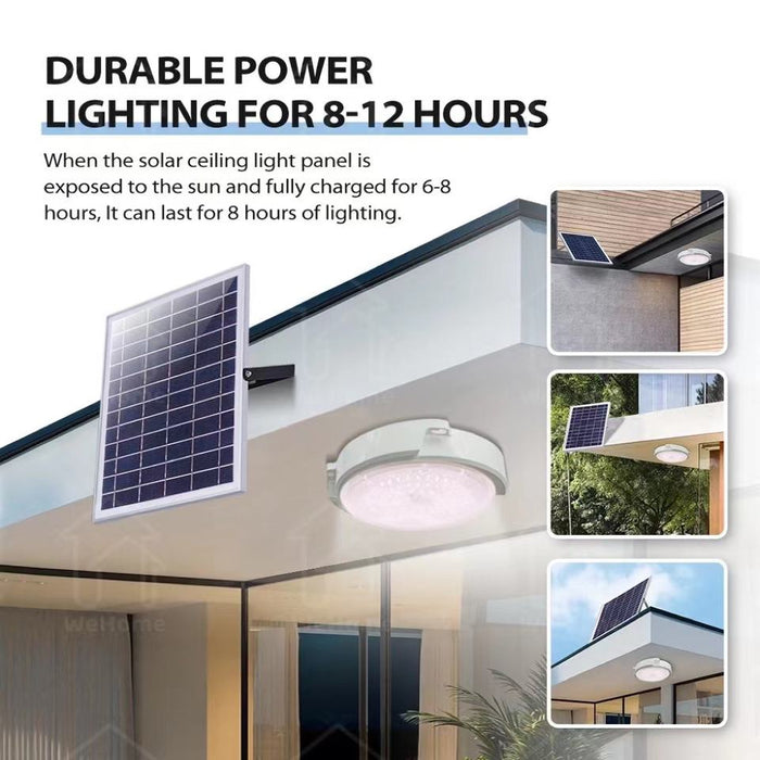 Solar Ceiling Light Indoor/Outdoor