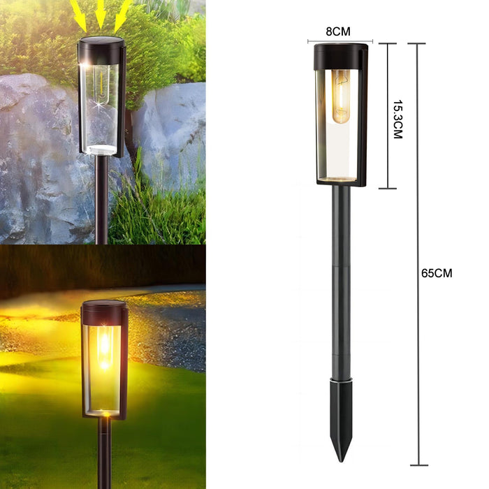 Elegant Cylindrical Solar Walkway Lights