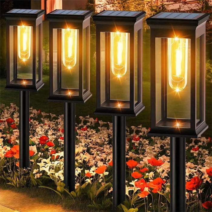 Elegant Cubic Solar Walkway Lights