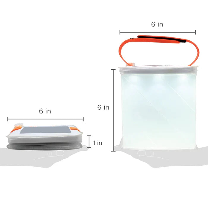 2-in-1 Solar Power Lantern - Portable Phone-Charging Light