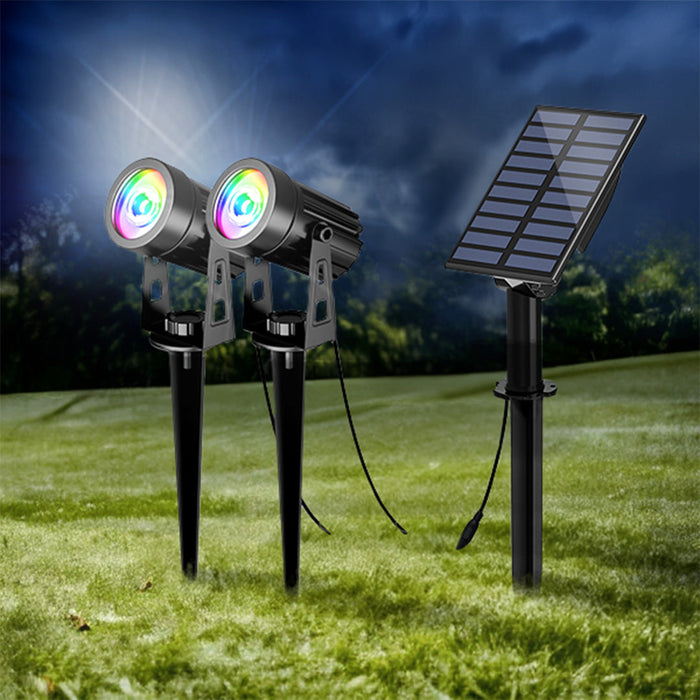 Solar RGB Outdoor Spotlights