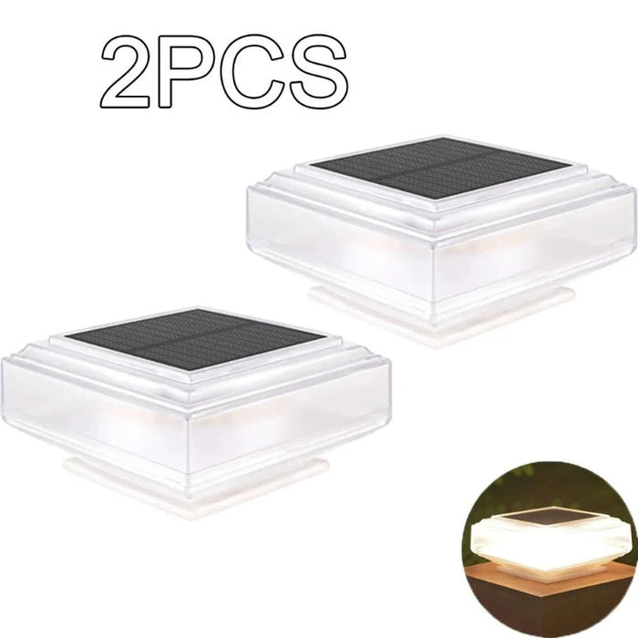 Solar-Powered Outdoor Post Light (2pcs)