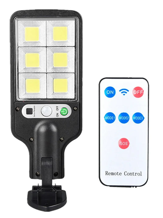 Ultra Bright 6000K Solar Street Light – Motion Sensor, Remote Control, Waterproof (IP65)