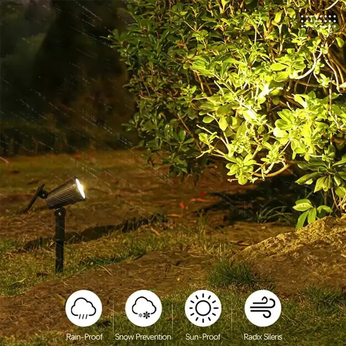 SolarBright Spotlights - 7W Waterproof LED for Outdoor Landscaping