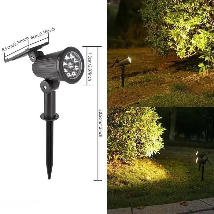 SolarBright Spotlights - 7W Waterproof LED for Outdoor Landscaping