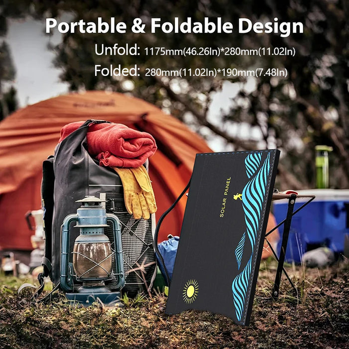 Portable Solar Panel Bag, 1000W – USB & DC Output – Powerful Outdoor Camping Solar Charger