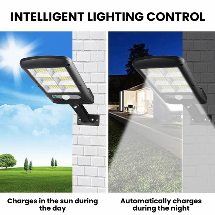 Ultra Bright 6000K Solar Street Light – Motion Sensor, Remote Control, Waterproof (IP65)