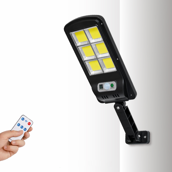 Ultra Bright 6000K Solar Street Light – Motion Sensor, Remote Control, Waterproof (IP65)