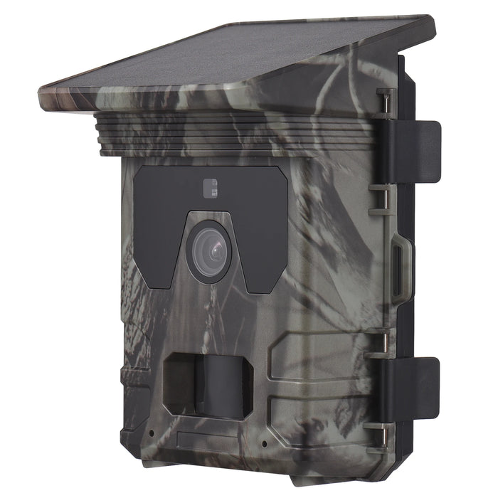 Solar-Powered 4K Trail Camera | 50MP Ultra HD | Night Vision & 0.3s Trigger Speed for Hunting & Wildlife Monitoring