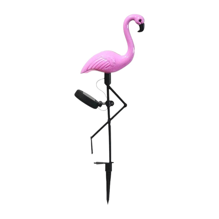 Solar-Powered LED Flamingo Lawn Lamp