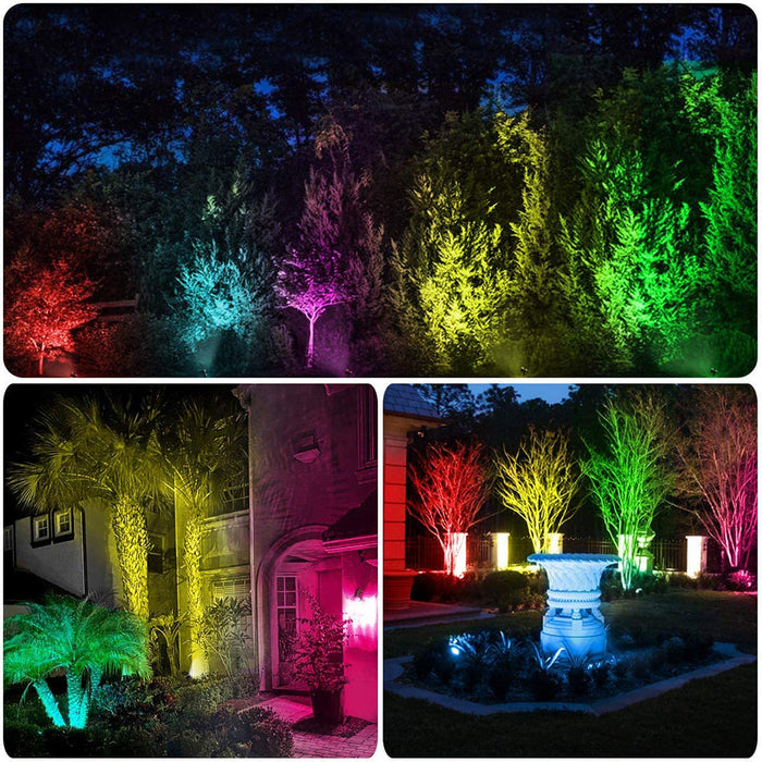 Solar RGB Outdoor Spotlights