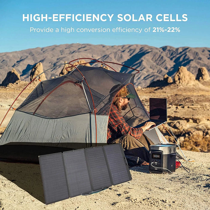 160W Portable Solar Panel for Power Station, Foldable Solar Charger with Adjustable Kickstand, Waterproof IP67 for Outdoor Camping,Rv,Off Grid System