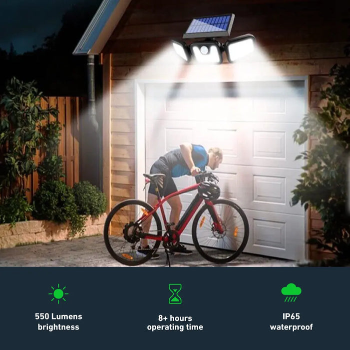 The ultra-bright solar motion sensor safety light