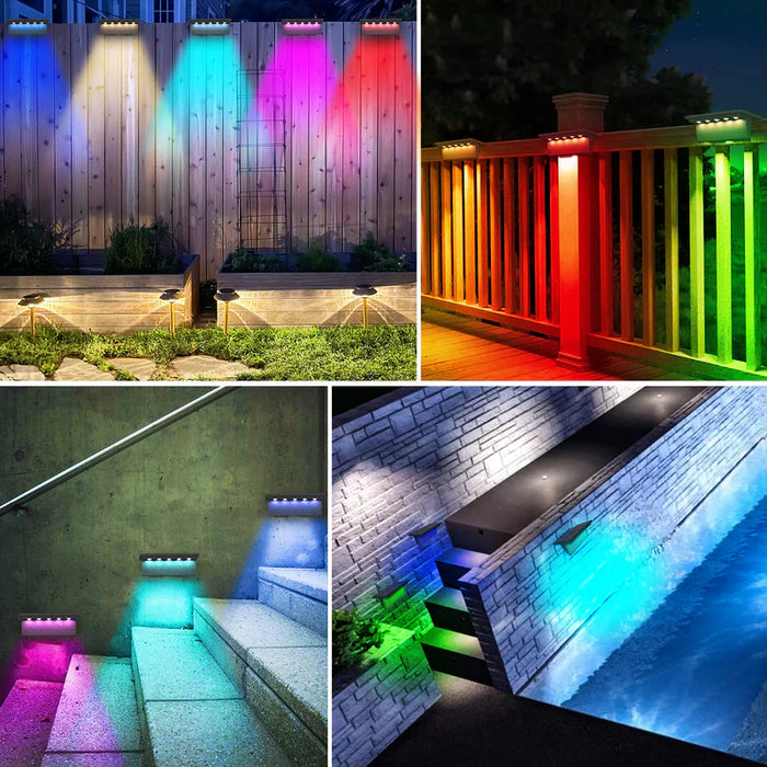 Multicolour Solar Fence Light