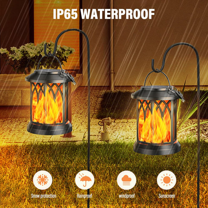 Solar Hanging Flame Lantern