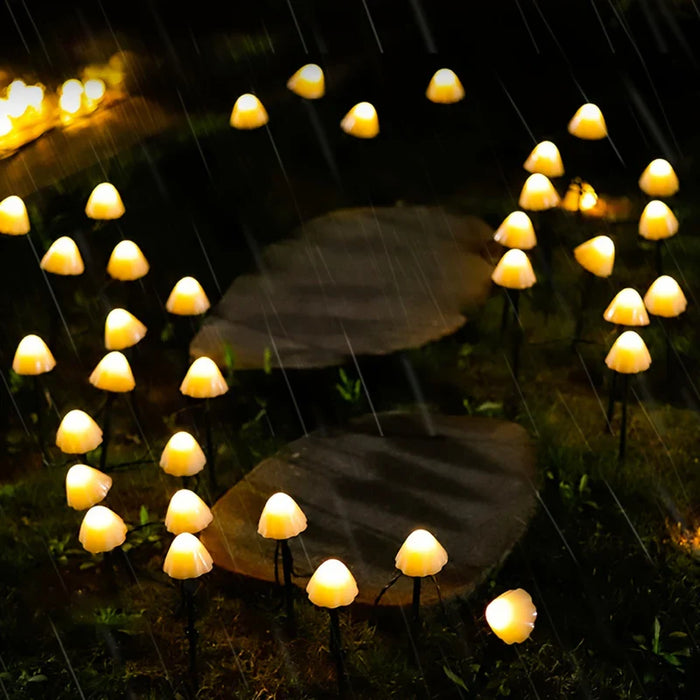 Solar Garden Mushroom Lights