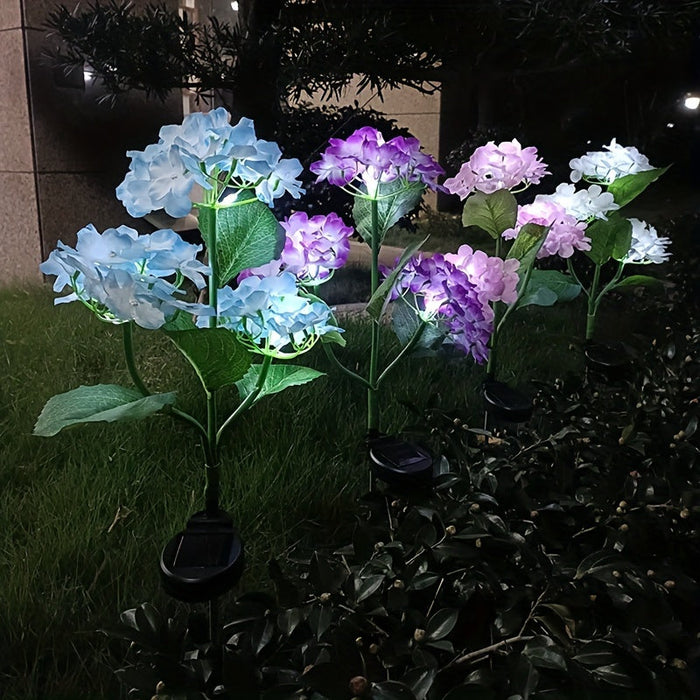 Solar Garden Lights - Solar Flowers with Glowing Stems for Outdoor Decor